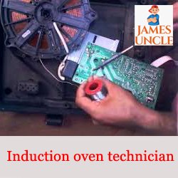 Induction oven technician Mr. Surajit Mondal in Sarbamangala Bari